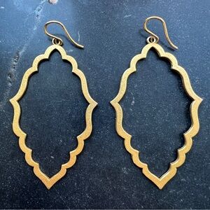 Dogeared Moroccan Elegant Gold Dangling Earrings